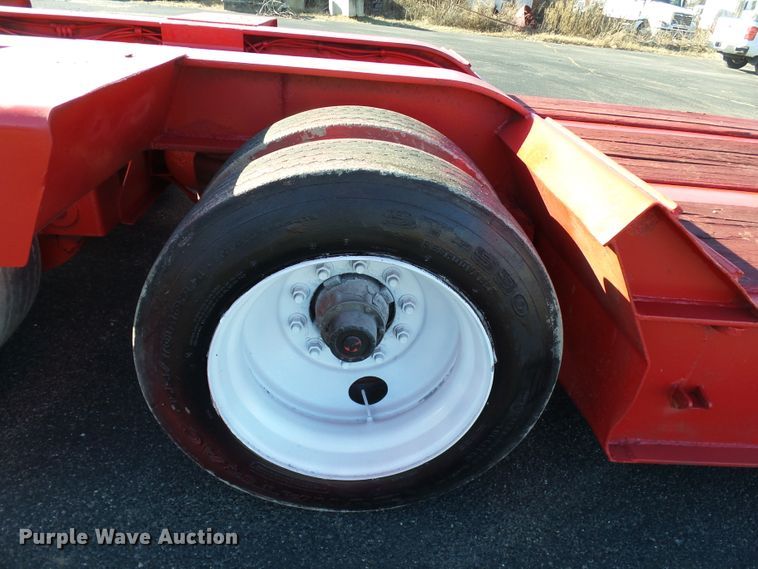 image for item DH7824 1996 Talbert TA lowboy equipment trailer
