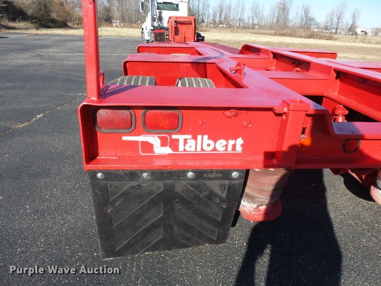 image for item DH7824 1996 Talbert TA lowboy equipment trailer