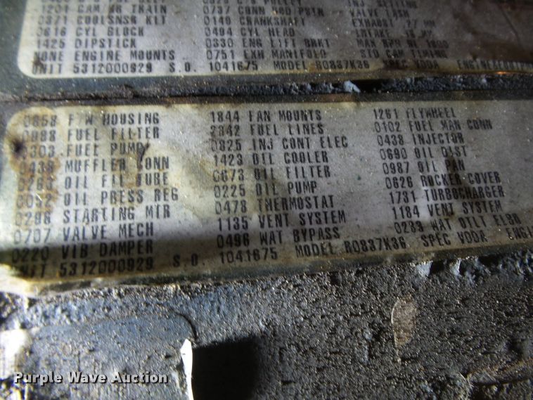 image for item DH7825 2000 E&C 8V2000572RSL4027 generator