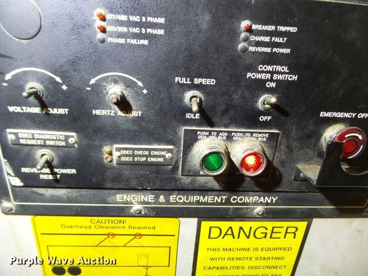 image for item DH7825 2000 E&C 8V2000572RSL4027 generator