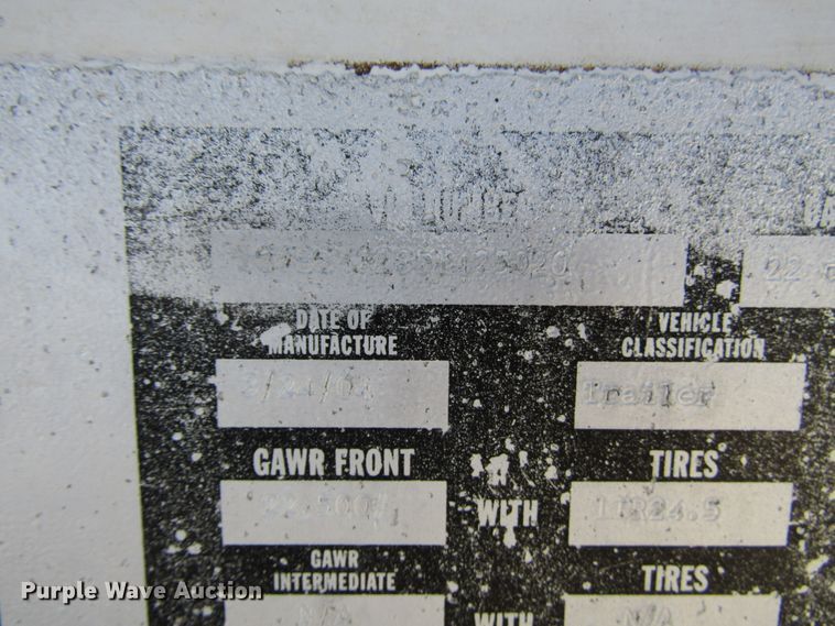 image for item DH8249 2005 Trail Blazer S4202 bottom dump trailer