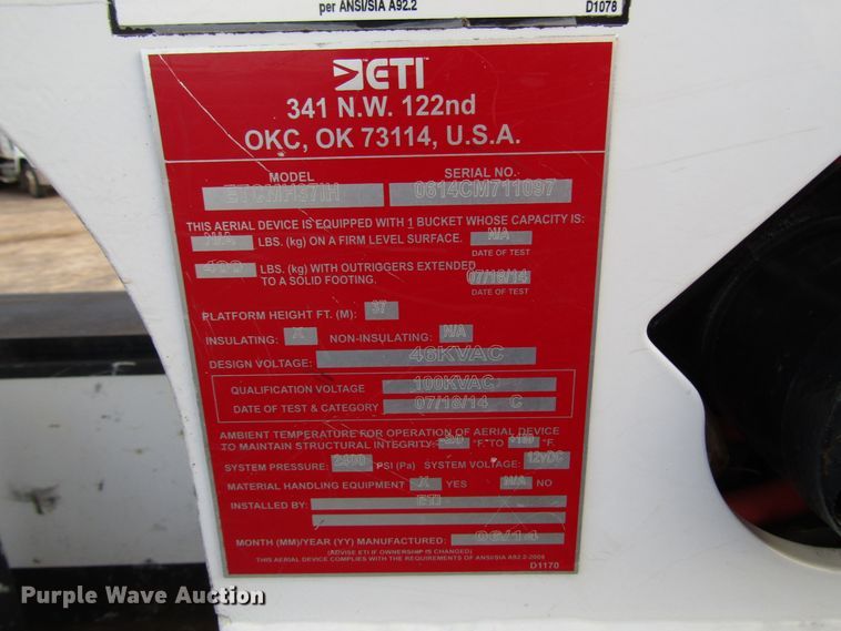 image for item DH8282 2014 Dodge Ram 5500 bucket truck