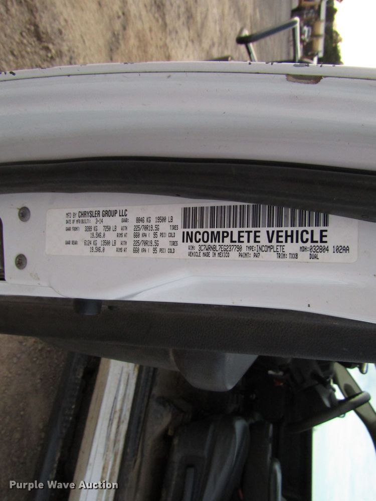 image for item DH8282 2014 Dodge Ram 5500 bucket truck