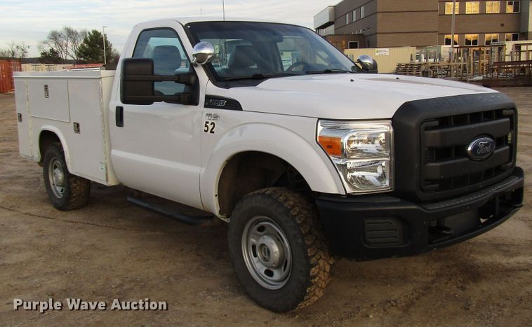 image for item DH8284 2013 Ford F250 Super Duty utility bed pickup truck