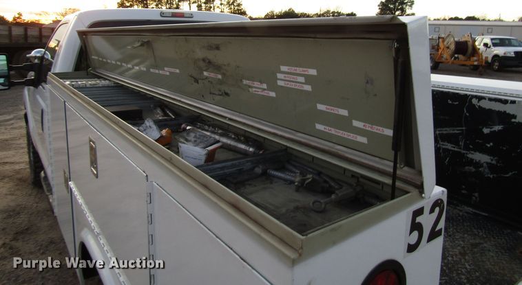 image for item DH8284 2013 Ford F250 Super Duty utility bed pickup truck