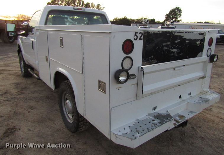 image for item DH8284 2013 Ford F250 Super Duty utility bed pickup truck