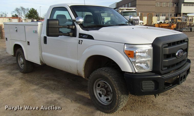 image for item DH8290 2012 Ford F250 Super Duty utility bed pickup truck