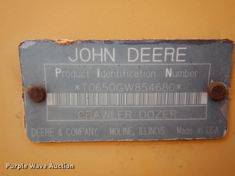 image for item DI2411 1999 John Deere 650G LGP Series IV dozer