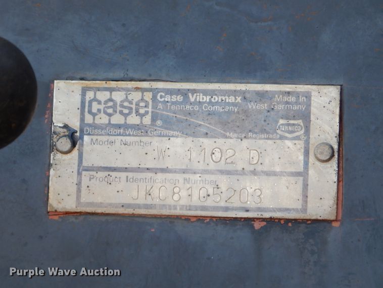 image for item FA9946 Case Vibromax 1102D single drum vibratory roller