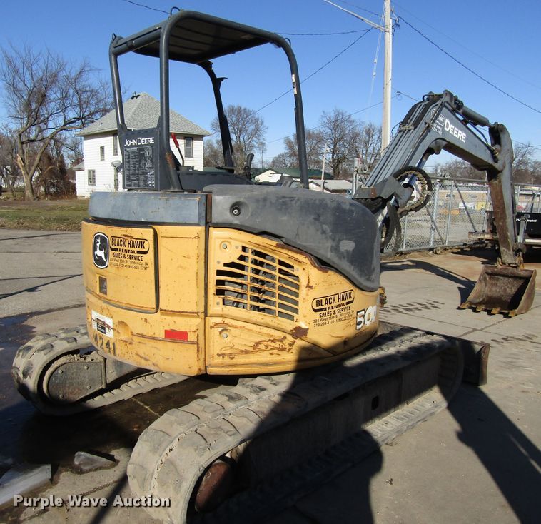 image for item FD9314 2006 John Deere 50D mini excavator