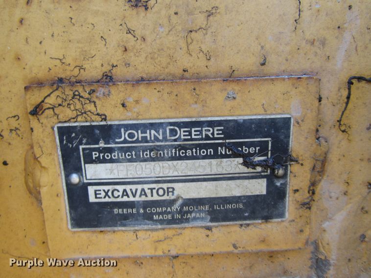 image for item FD9314 2006 John Deere 50D mini excavator