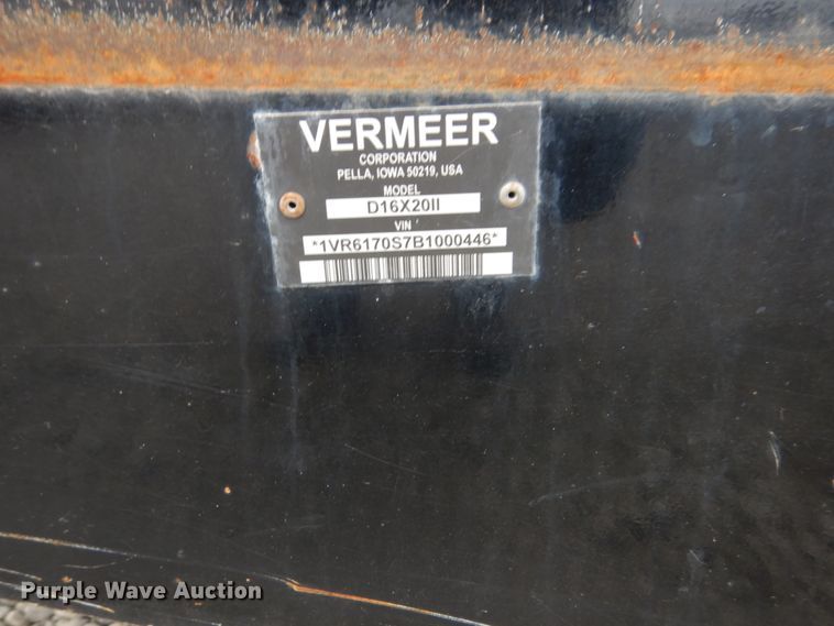 image for item FU9021 2011 Vermeer D16X20 directional boring unit