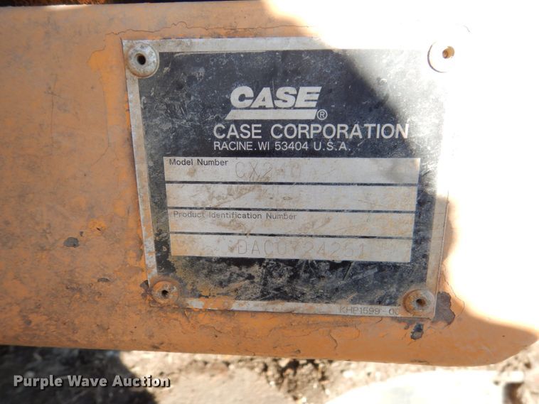 image for item FU9032 2007 Case CX240 long reach excavator