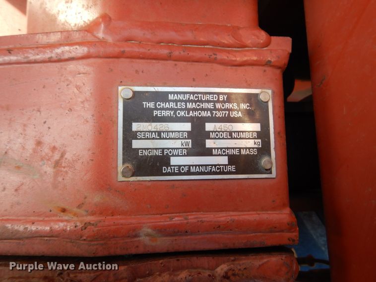 image for item FU9051 1995 Ditch Witch 5110 trencher