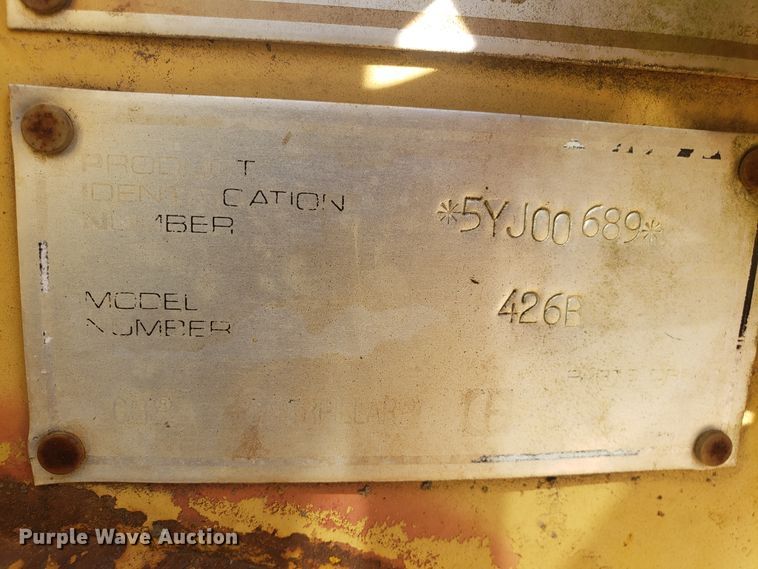 image for item GA9304 1993 Caterpillar 426B backhoe