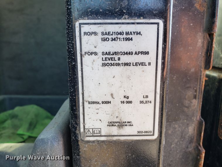 image for item GA9323 2010 Caterpillar 930H wheel loader