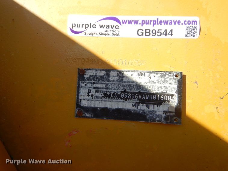 image for item GB9544 2004 Caterpillar 980G wheel loader