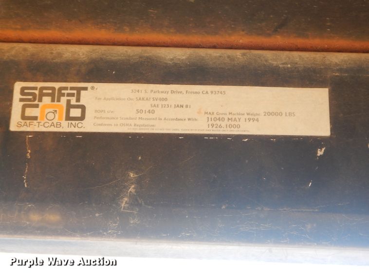 image for item GB9556 Sakai SX400D single drum vibratory roller