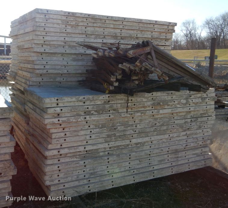 image for item GC9414 Approximately 97 aluminum concrete forms