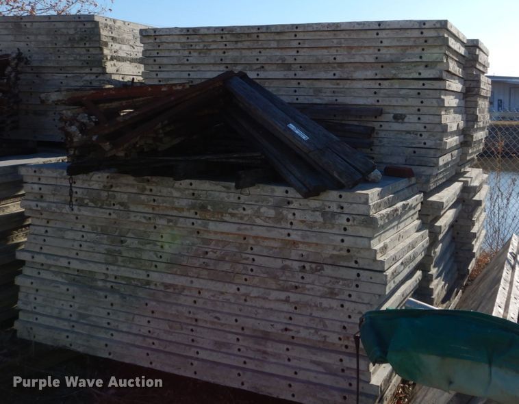 image for item GC9414 Approximately 97 aluminum concrete forms