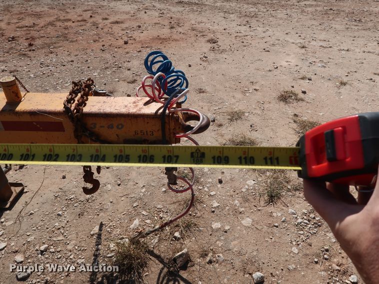 image for item GD9762 1998 shop built pole trailer