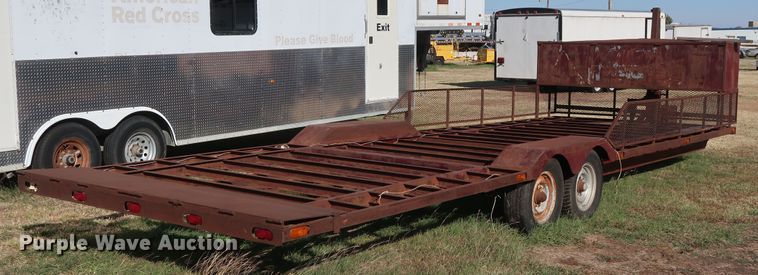 image for item GD9818 Shop built tilt deck equipment trailer