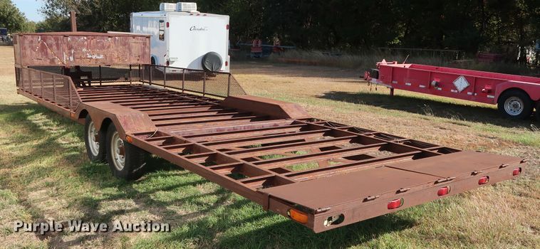 image for item GD9818 Shop built tilt deck equipment trailer