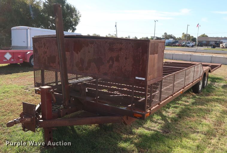 image for item GD9818 Shop built tilt deck equipment trailer