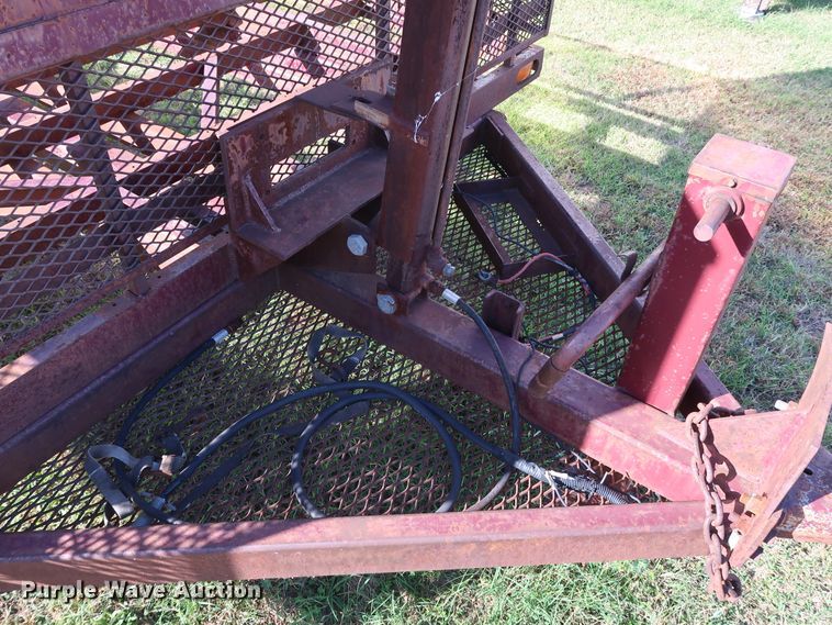 image for item GD9818 Shop built tilt deck equipment trailer