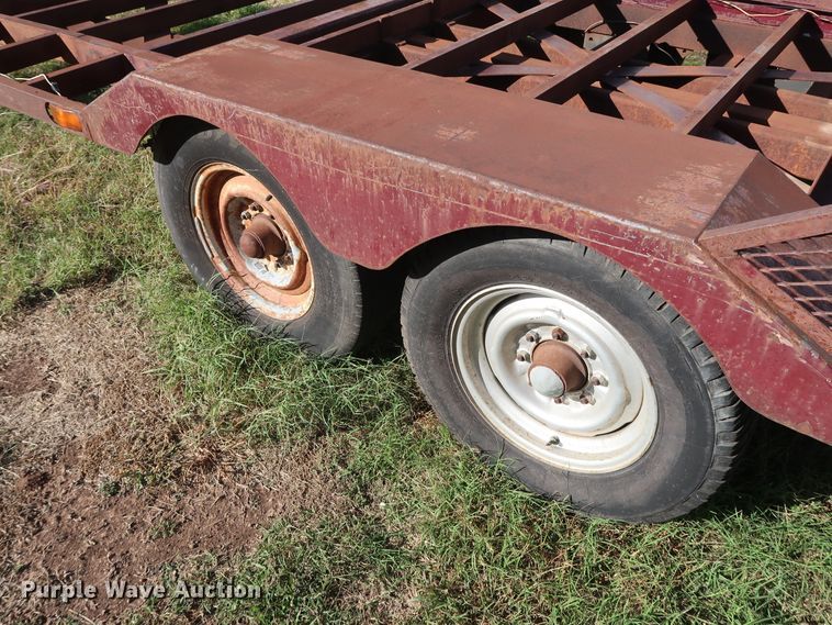 image for item GD9818 Shop built tilt deck equipment trailer