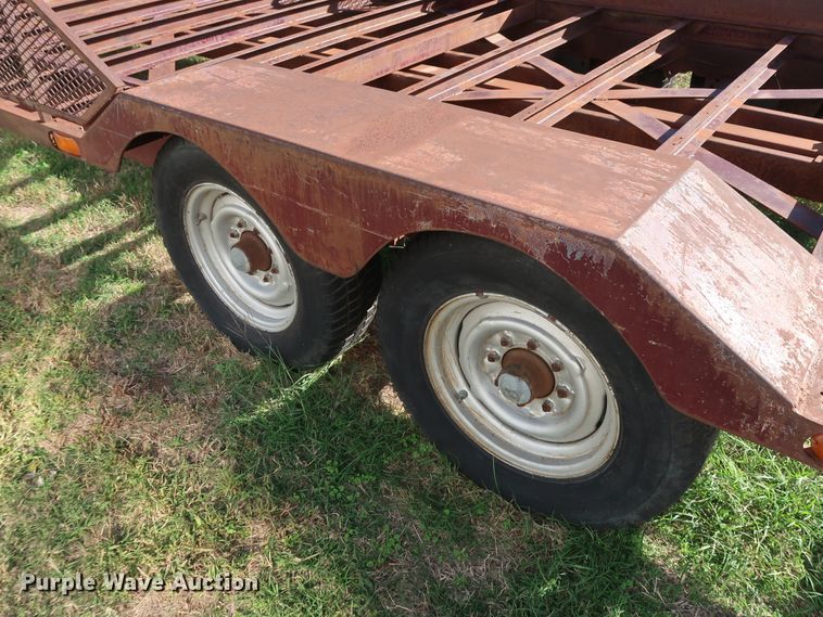 image for item GD9818 Shop built tilt deck equipment trailer