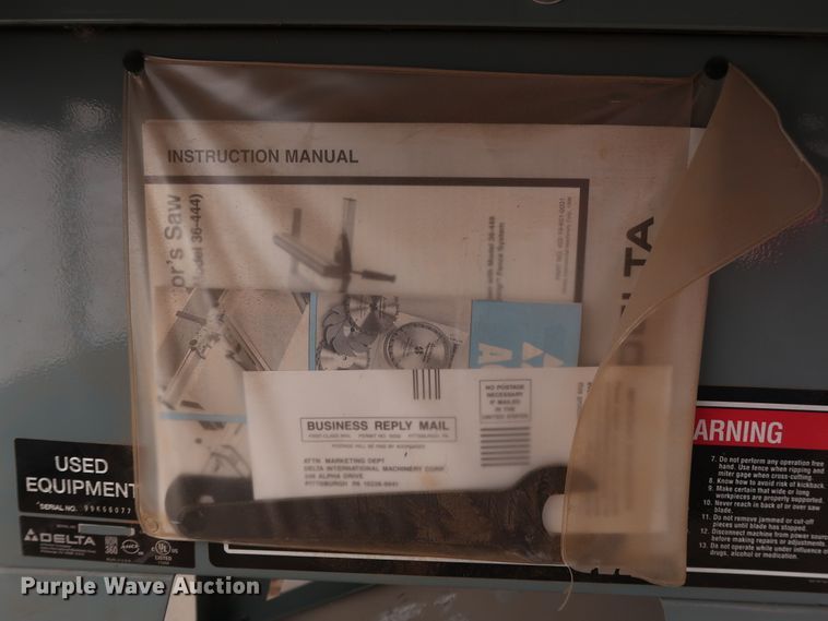 image for item GD9827 Delta Series 2000 table saw