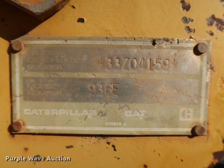 image for item GD9946 1989 Caterpillar 936E wheel loader