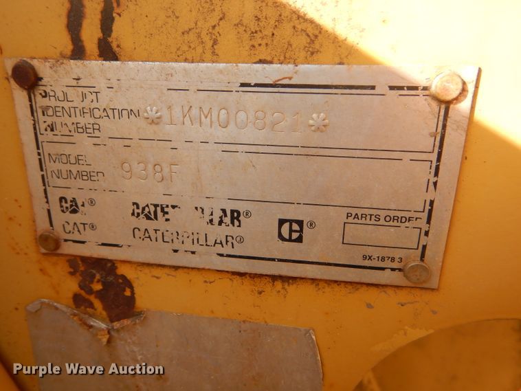 image for item GE9577 1995 Caterpillar 938F wheel loader