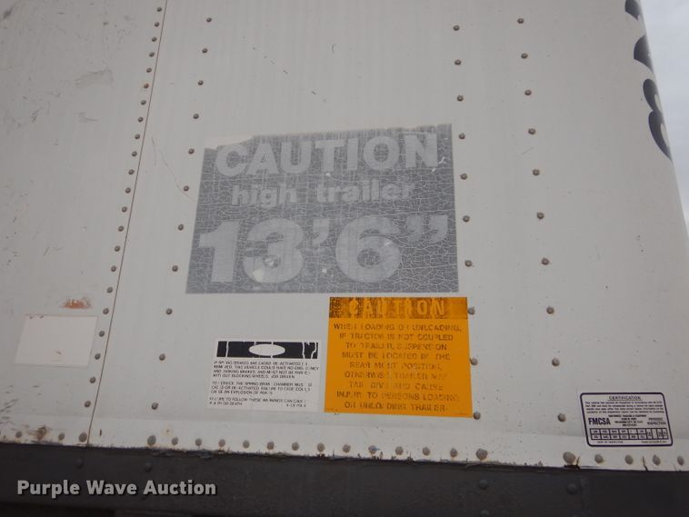 image for item GF9838 1990 Fruehauf FB915-12-53LP dry van trailer