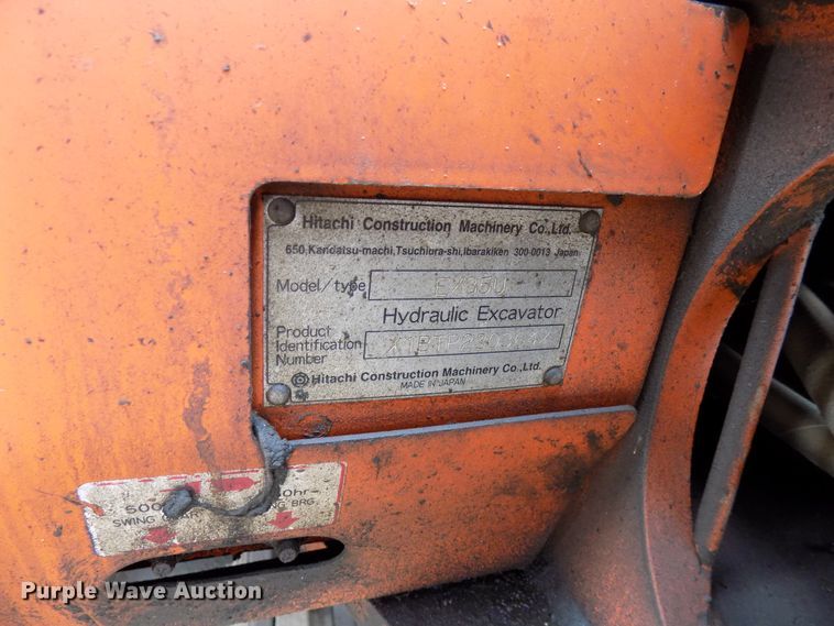 image for item GF9864 2000 Hitachi EX35U mini excavator