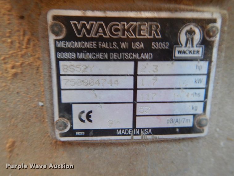 image for item GF9873 (2) Wacker plate compactors
