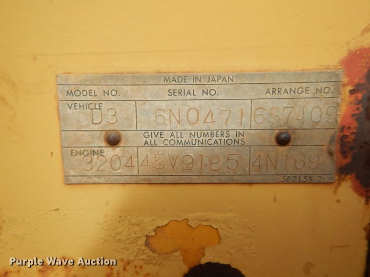 image for item GF9893 Caterpillar D3B dozer