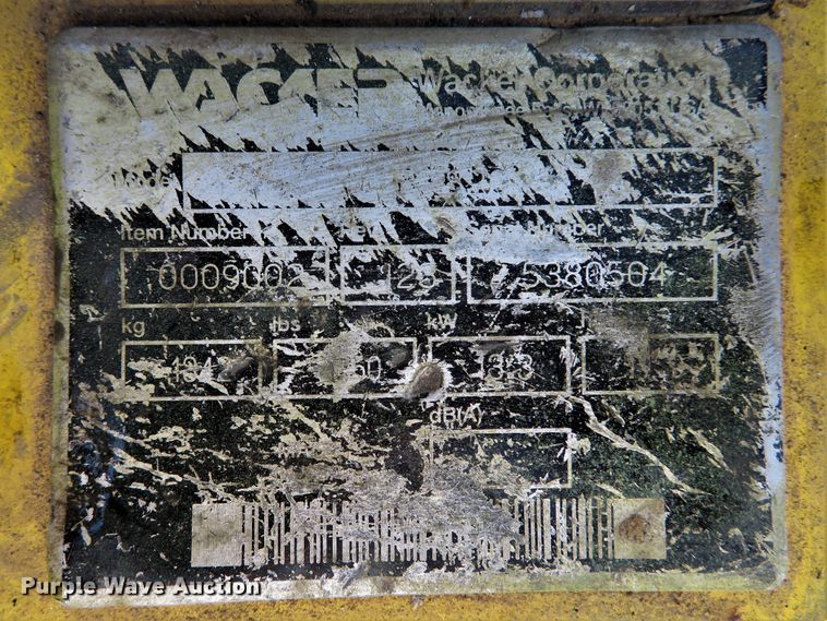 image for item GI9025 Wacker RT trench compactor