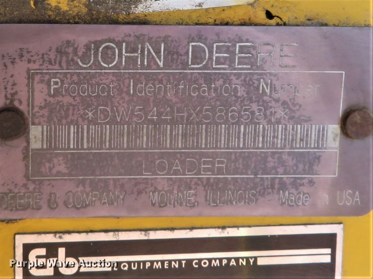 image for item GI9027 2003 John Deere 544H High Lift wheel loader