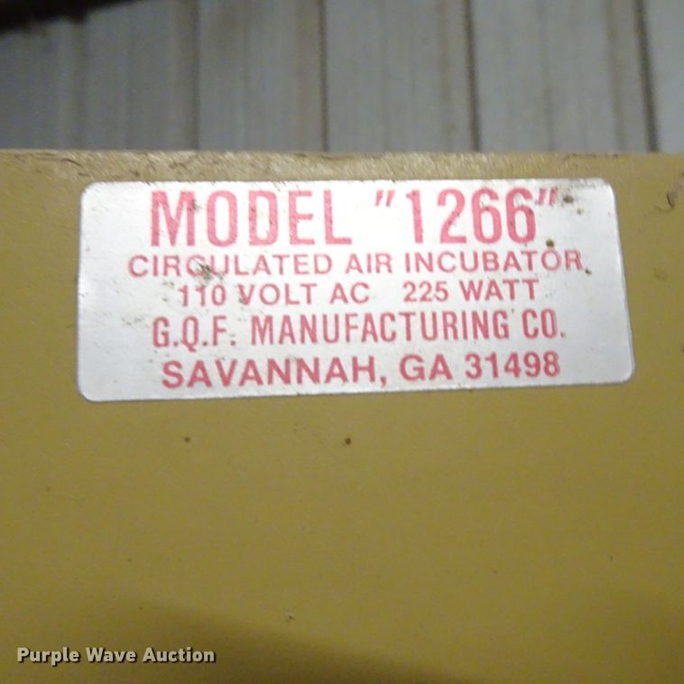 image for item GI9766 GOF 1286 incubator