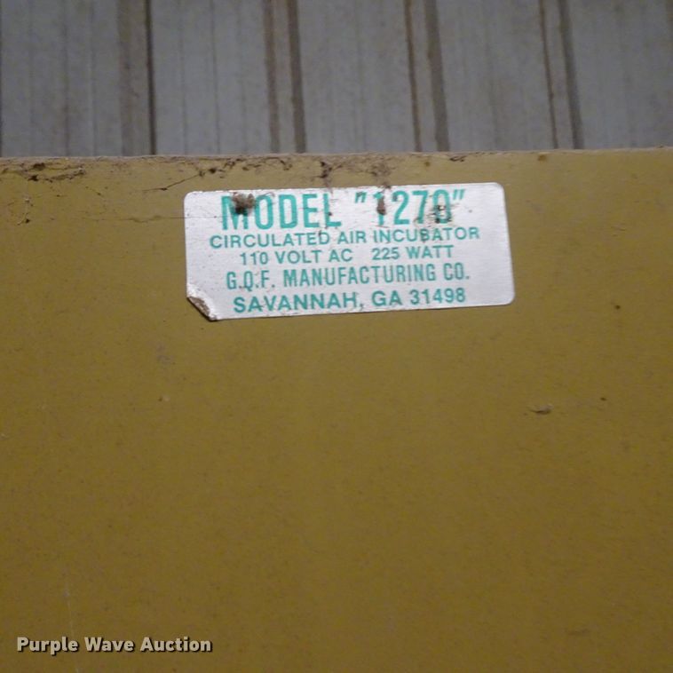 image for item GI9766 GOF 1286 incubator