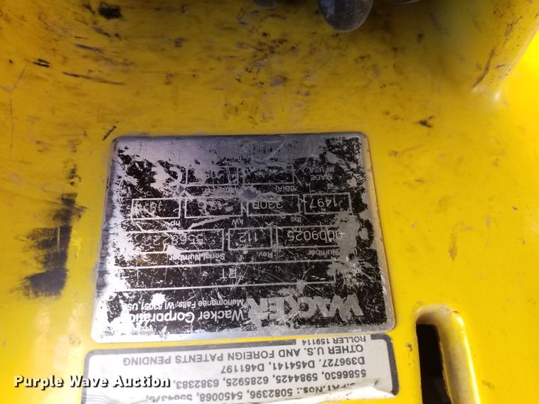 image for item GJ9175 Wacker RT trench compactor