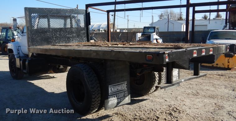 image for item GJ9212 1994 Chevrolet Kodiak C5500 flatbed truck