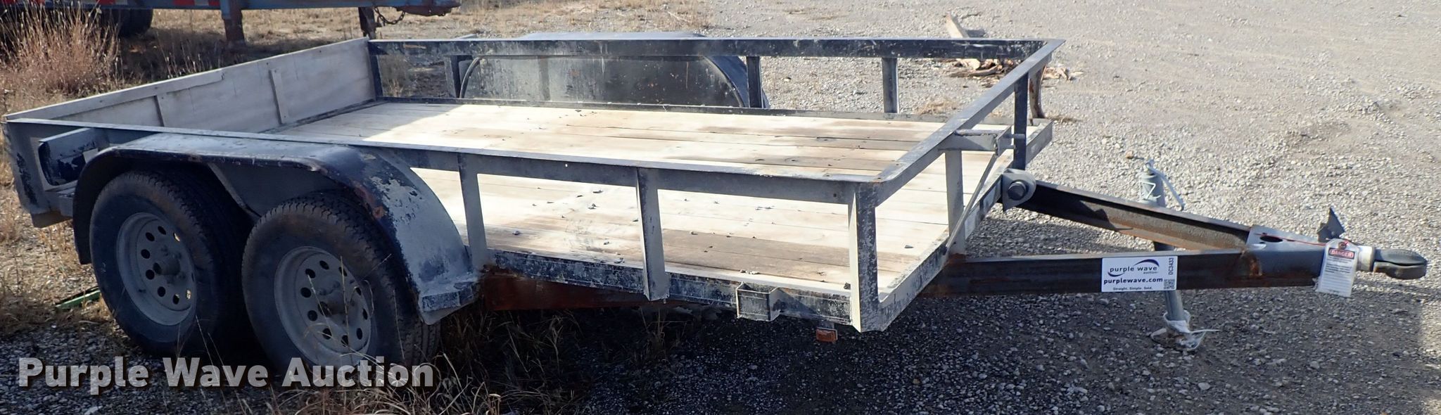 2012 Maxey utility trailer in Owasso, OK Item DC3433 sold Purple Wave