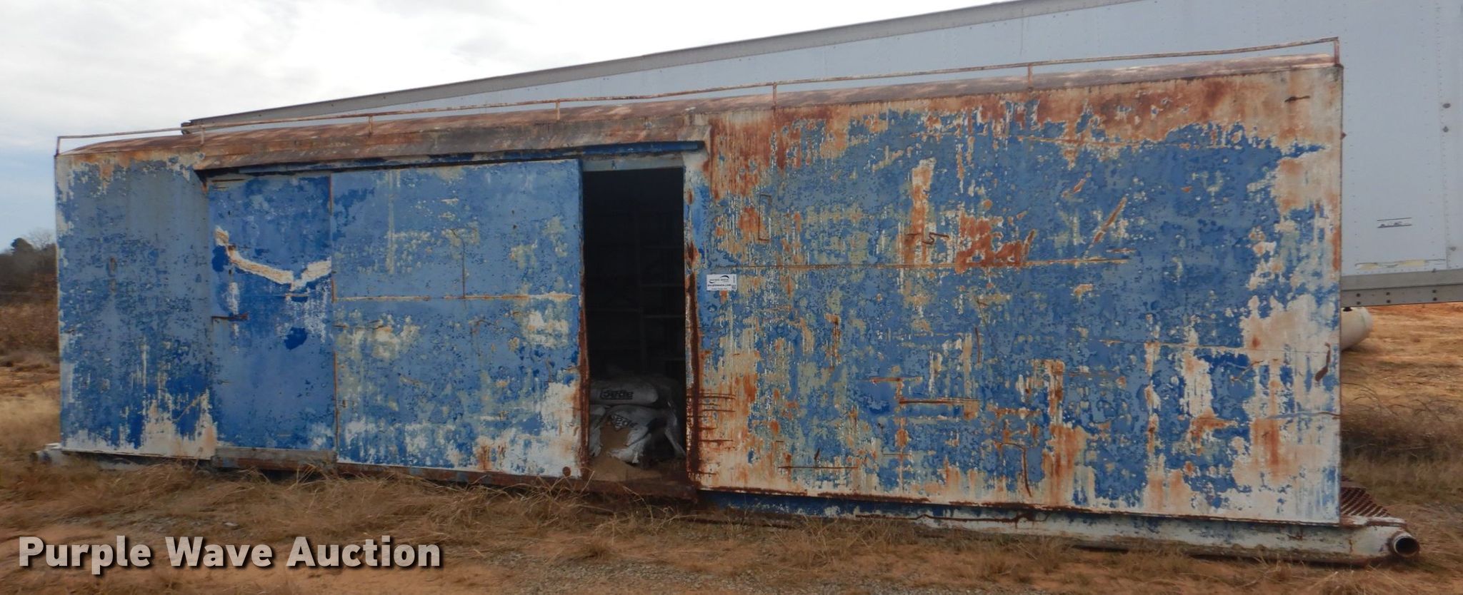 Oilfield dog house in Arkoma, OK Item DI2431 sold Purple Wave
