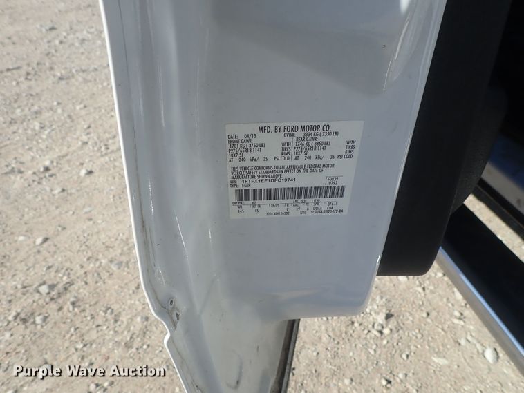 image for item DC3411 2013 Ford F150 SuperCab pickup truck