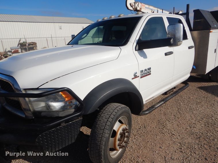 image for item FG9874 2014 Dodge Ram 5500 Crew Cab utility truck