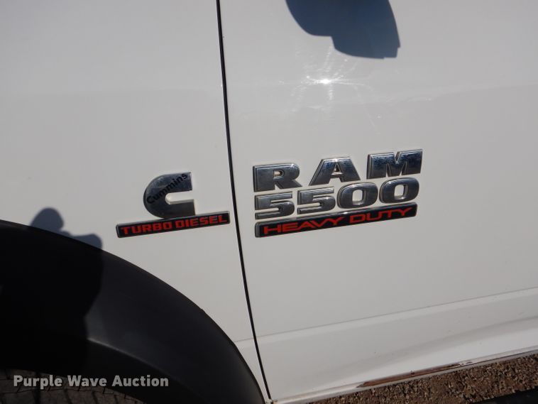 image for item FG9874 2014 Dodge Ram 5500 Crew Cab utility truck