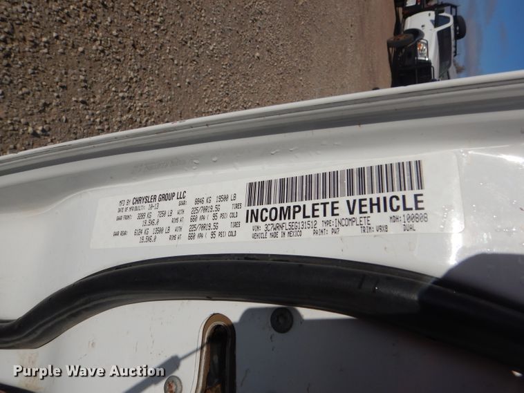 image for item FG9874 2014 Dodge Ram 5500 Crew Cab utility truck